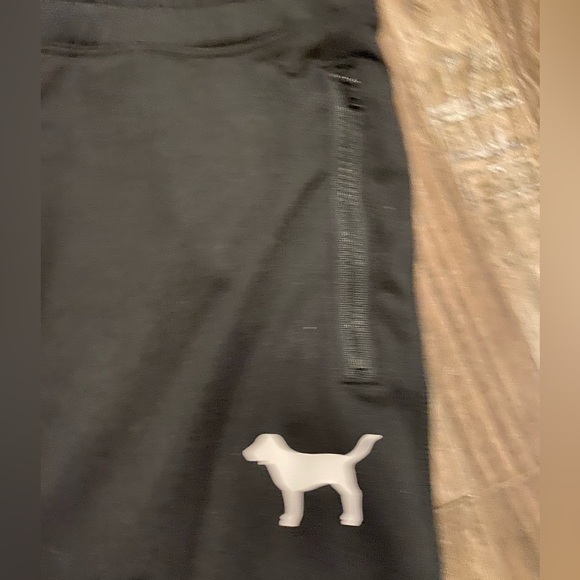 pink ultimate Victoria secret Black Joggers w dog S sk0156802 - Picture 2 of 2